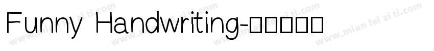 Funny Handwriting字体转换